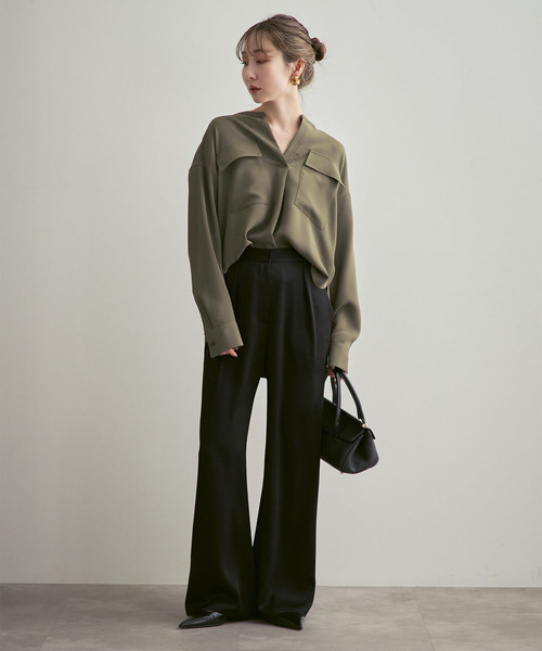 NOBLE（ノーブル） ブラウス シャツ 「追加・WEB限定カラー」ワーク