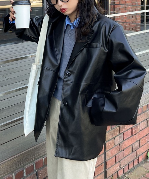 Chillfar」 テーラードジャケット FREE ブラック レディース