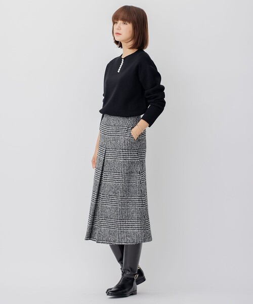 「23区」 長袖ニット 44 ネイビー レディース_画像5