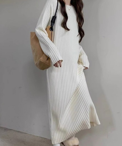 ロング　ニット　ワンピース ワンピース ロングニットワンピース : ZOZOTOWN Yahoo!店 - 通販