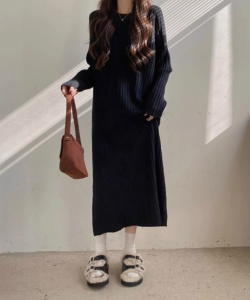 ▼定価5.2万美品✨ドゥーズィエムクラス ロングニットワンピース goodvib Deuxieme Classe good vib ワンピース 【公式通販】