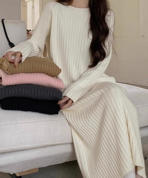 ▼定価5.2万美品✨ドゥーズィエムクラス ロングニットワンピース goodvib Deuxieme Classe good vib ワンピース 【公式通販】