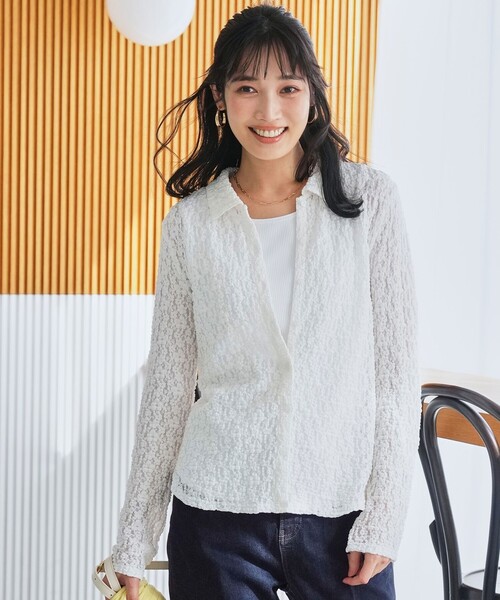 ANY SIS（エニィスィス） ブラウス シャツ レース シャツ レディース