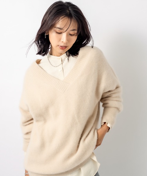 「RIVE DROITE」 長袖ニット FREE ブラック レディース_画像7