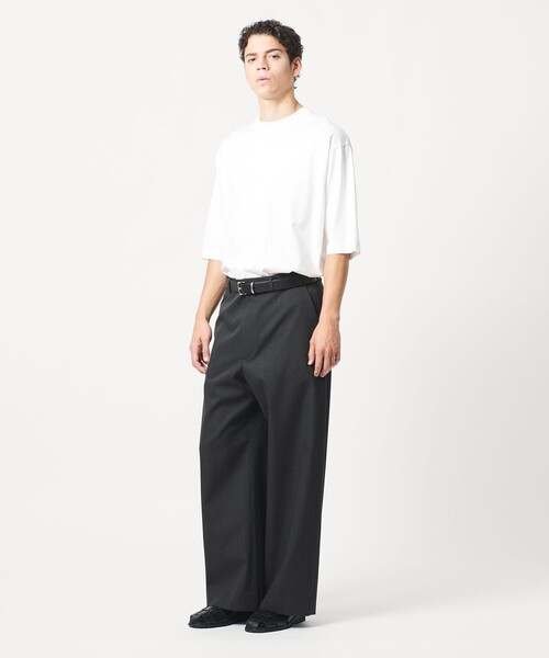 ワイドパンツ パンツ 「LOEFF」ギャバジン ワイド パンツ MENS メンズの画像