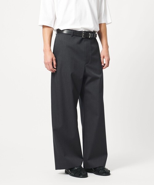 ワイドパンツ パンツ 「LOEFF」ギャバジン ワイド パンツ MENS メンズの画像