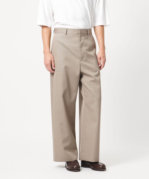 ワイドパンツ パンツ 「LOEFF」ギャバジン ワイド パンツ MENS メンズの画像
