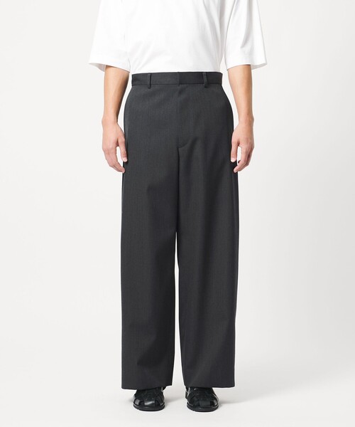ワイドパンツ パンツ 「LOEFF」ギャバジン ワイド パンツ MENS メンズの画像