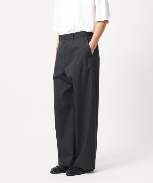 ワイドパンツ パンツ 「LOEFF」ギャバジン ワイド パンツ MENS メンズの画像