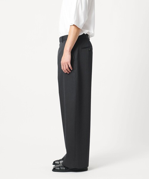 ワイドパンツ パンツ 「LOEFF」ギャバジン ワイド パンツ MENS メンズの画像