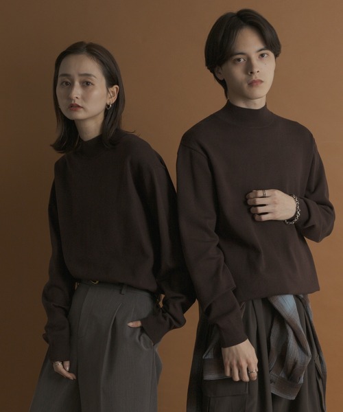 「SENSE OF PLACE by URBAN RESEARCH」 長袖ニット MEDIUM ブラック メンズ_画像3