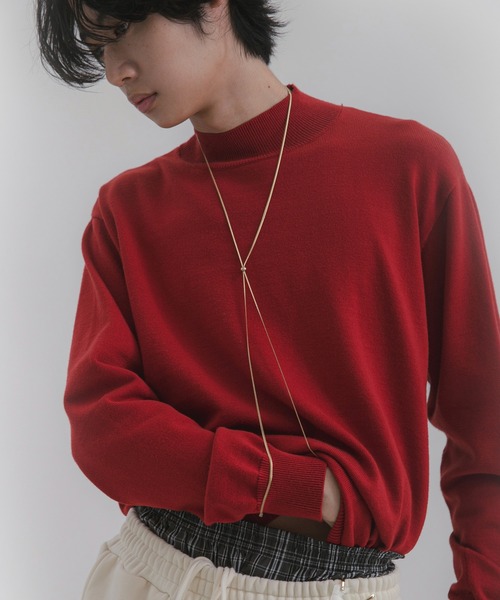 「SENSE OF PLACE by URBAN RESEARCH」 長袖ニット MEDIUM ブラック メンズ_画像4