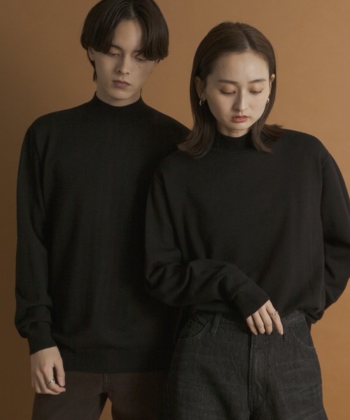 「SENSE OF PLACE by URBAN RESEARCH」 長袖ニット MEDIUM ブラック メンズ_画像8