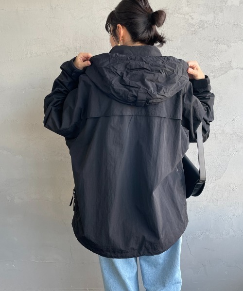「+phenix」 ナイロンブルゾン M ブラック メンズ_画像4