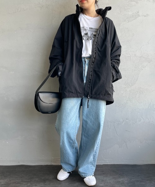 「+phenix」 ナイロンブルゾン M ブラック メンズ_画像7