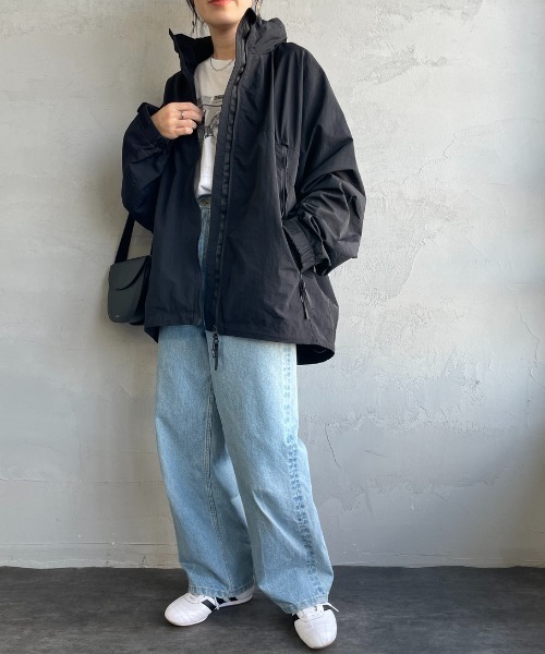 「+phenix」 ナイロンブルゾン M ブラック メンズ_画像8