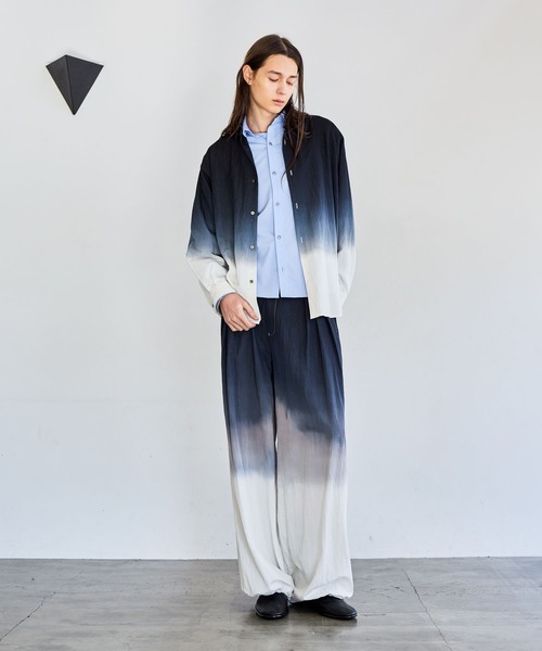 HARE グラデーションワイドパンツ HARE（ハレ） ワイドパンツ パンツ Dip Dyeワイドパンツ(HARE) メンズ