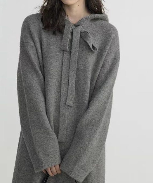 「GEMEDA」 ニットワンピース M パープル レディース_画像5