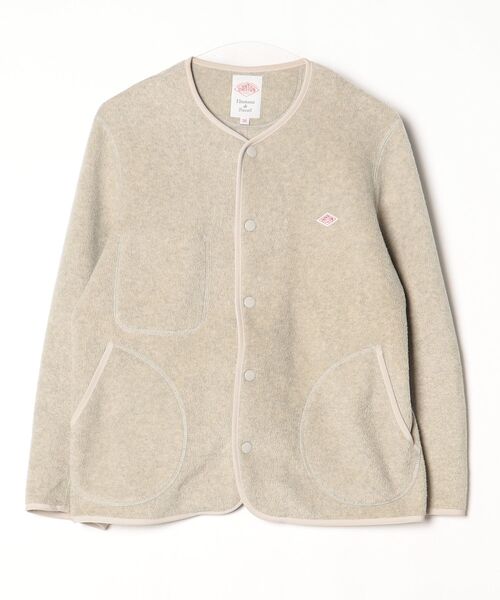 【美品】DANTONダントン⭐︎ノーカラージャケット36 Danton（ダントン） ノーカラージャケット 36 ナチュラル レディース