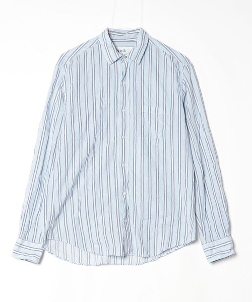 メンズファッション 「Frank&Eileen」 ストライプ柄長袖シャツ S 