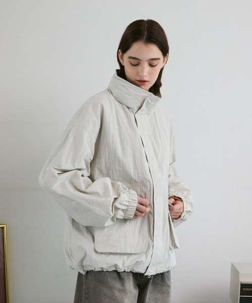 「flaner」 マウンテンパーカー MEDIUM オレンジ レディース_画像9
