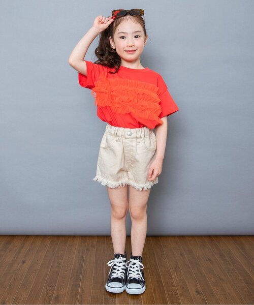 L.G.B. フリンジショートパンツ BREEZE（ブリーズ） パンツ フリンジショートパンツ キッズ 子供服