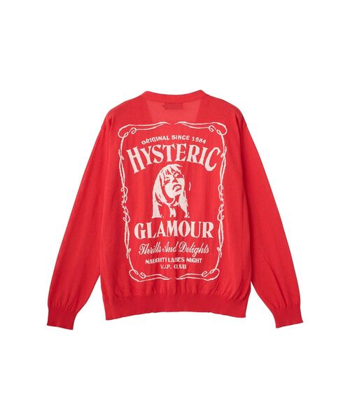 HYSTERIC GLAMOUR（ヒステリックグラマー） カーディガン WHISKY WOMAN