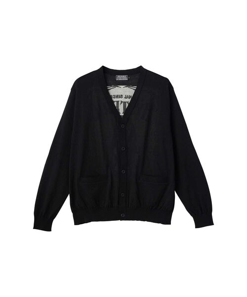 ヒステリックグラマー ジャカードジャケット カーディガン F 黒 HYSTERIC GLAMOUR（ヒステリックグラマー） カーディガン WHISKY WOMAN