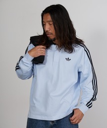 adidas（アディダス） ポロシャツ スリーストライプス ラグビー 長袖
