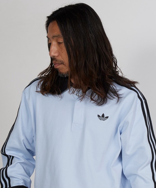 adidas(アディダス) ポロシャツ スリーストライプス ラグビー 長袖 adidas(アディダス) ポロシャツ スリーストライプス ラグビー 長袖