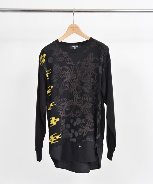 「GOMME HOMME」 長袖Tシャツ 2 グレー メンズ_画像5