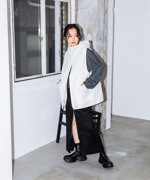 「JEANASIS」 スカート MEDIUM グレー レディース_画像2