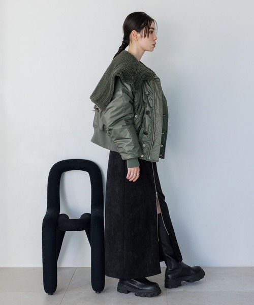 「JEANASIS」 スカート MEDIUM グレー レディース_画像5