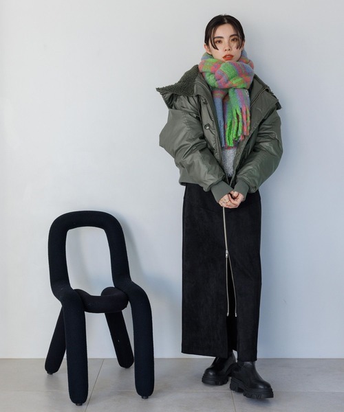 「JEANASIS」 スカート MEDIUM グレー レディース_画像6