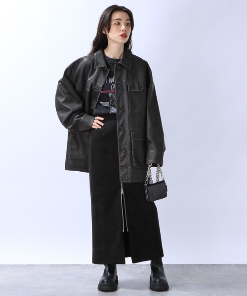 「JEANASIS」 スカート MEDIUM グレー レディース_画像7