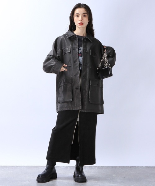「JEANASIS」 スカート MEDIUM グレー レディース_画像8