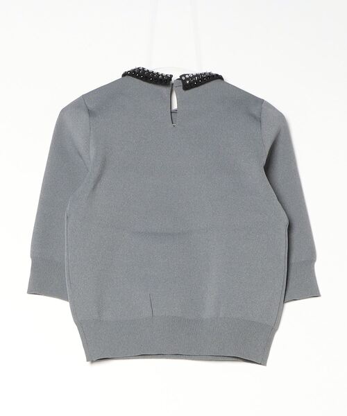 「UNITED ARROWS」 7分袖ニット FREE ブラック レディースの画像