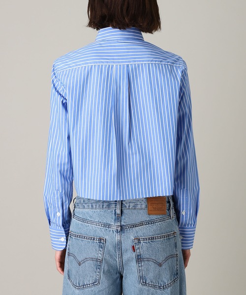 ブラウス シャツ Striped Shirt(Cropped) HGSH006 レディースの画像
