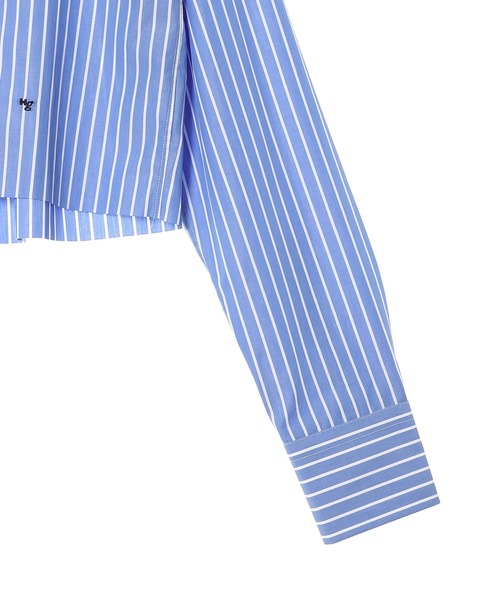 ブラウス シャツ Striped Shirt(Cropped) HGSH006 レディースの画像