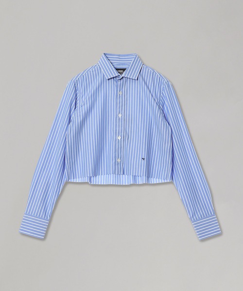 ブラウス シャツ Striped Shirt(Cropped) HGSH006 レディースの画像