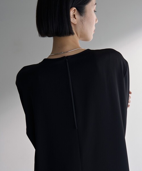 「UNFILO」 長袖ブラウス MEDIUM ブラック レディース_画像4