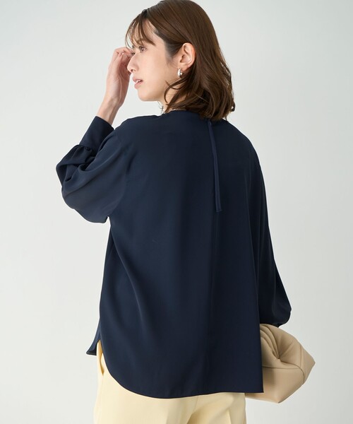 「UNFILO」 長袖ブラウス MEDIUM ブラック レディース_画像5