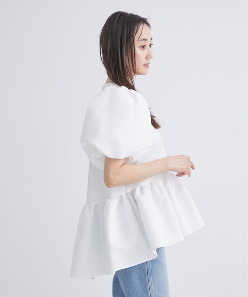 「TSURU by Mariko Oikawa」 半袖チュニック FREE ベージュ レディース_画像6