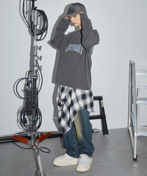 「Anchor Smith」 長袖カットソー M グレー レディース_画像8