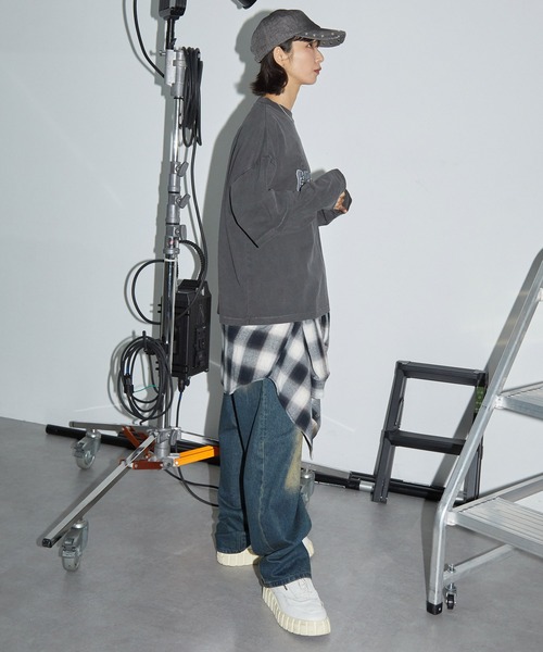 「Anchor Smith」 長袖カットソー M グレー レディース_画像9