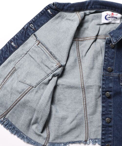 「CIMARRON」 デニムジャケット MEDIUM ブルー レディース_画像3