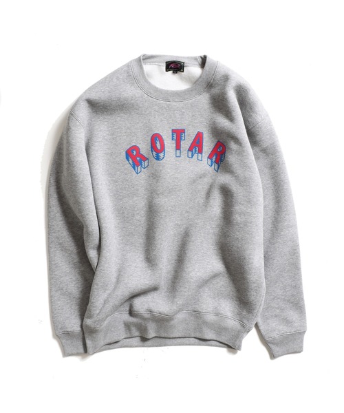 「ROTAR」 スウェットカットソー LARGE ヘザーグレー メンズ_画像6