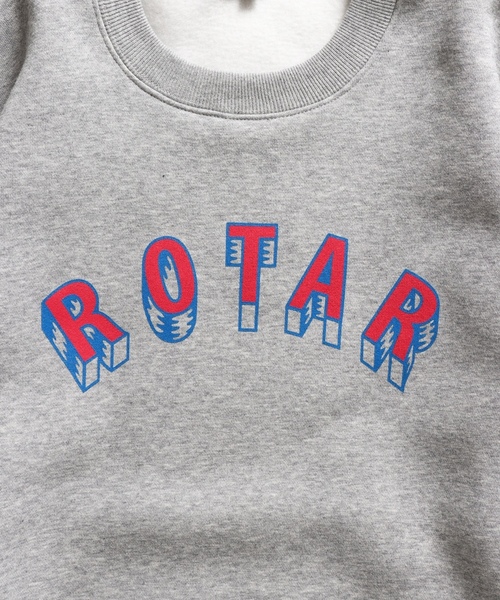 「ROTAR」 スウェットカットソー LARGE ヘザーグレー メンズ_画像8