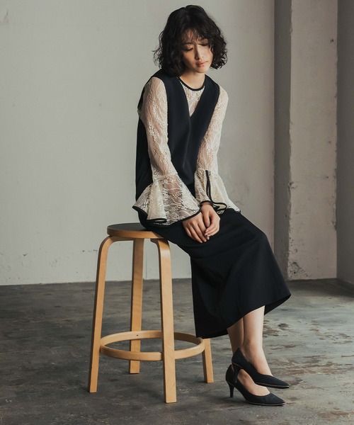 「GIRL」 セットアップ 2L ブラック レディース_画像9