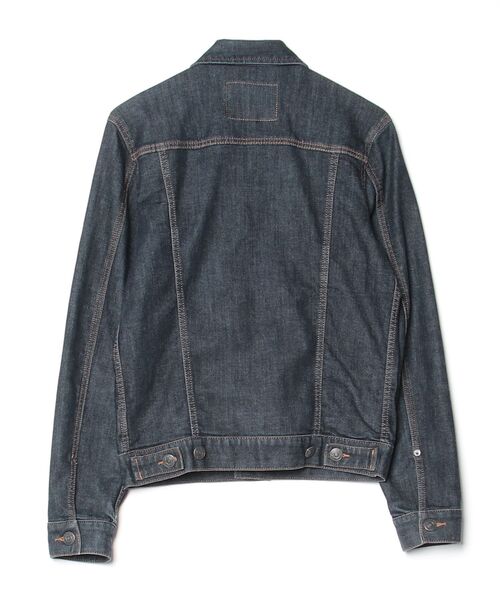 「American Eagle」 デニムジャケット X-SMALL ネイビー メンズ_画像2